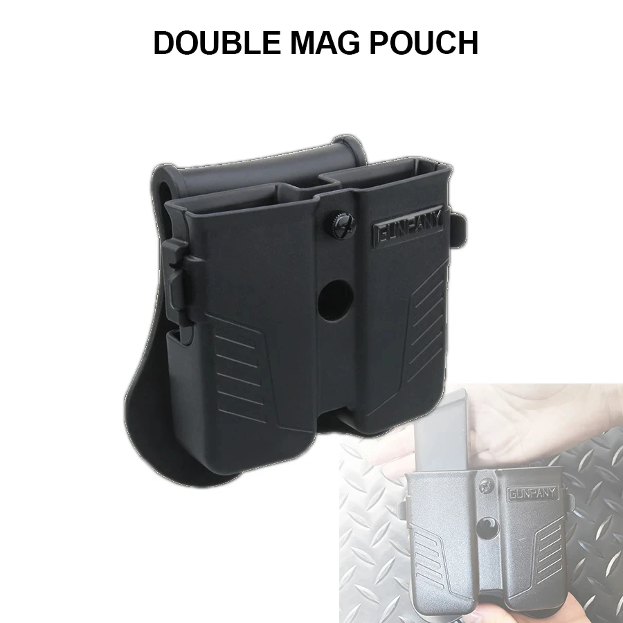 Óptica vectorial Bolsa Universal Mag para revistas tácticas bolsa Mag individual/doble para caza con ajuste de liberación rápida de 9mm .40, .45