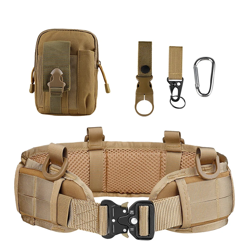 Cinturón táctico militar para hombre, juego de hebilla rápida desmontable, Camuflaje, nailon, caza al aire libre, entrenamiento militar, batalla - imagen 5
