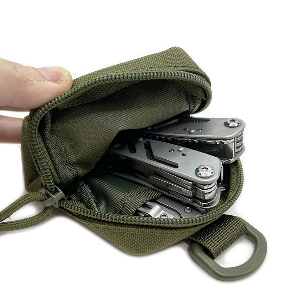 Mini bolsa táctica MOLLE, utilidad compacta, batería EDC, funda para cigarrillos, bolsas de cintura con ranura para tarjetas para caza, senderismo, correr y acampar - imagen 3