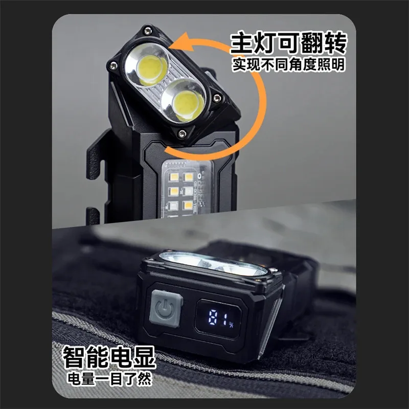 Linterna táctica EDC LED para chaleco MOLLE, portátil multifunción - imagen 3