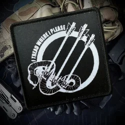 Parche tactico Punk con Velcro – Insignia militar para outdoor