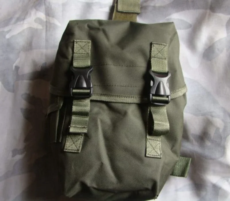 Bolsa de almacenamiento táctica negra y verde, bolsa de accesorios, bolsa de almacenamiento para pierna/cinturón/bolsa para máscara de Gas Molle, Kit para exteriores - imagen 4