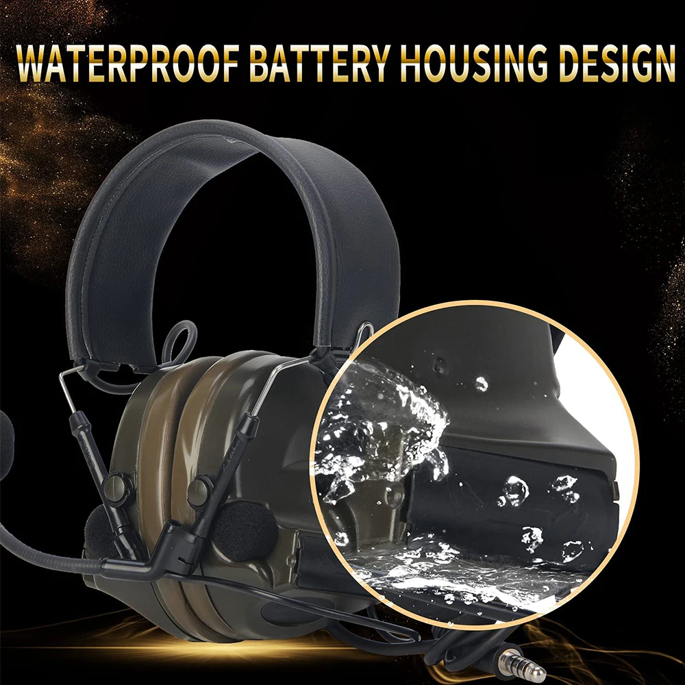 Z TAC Softair Auriculares Comta III Z-Tactical Pelto Ptt Auriculares activos Sordin Msa Militar Airsoft Auriculares con cancelación de ruido - imagen 2