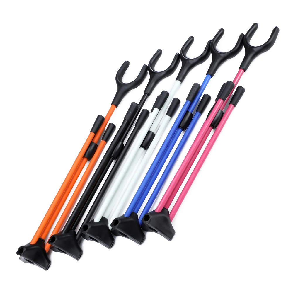 Soporte de arco de Tiro con Arco ajustable portátil, soporte de arco recurvo para tiro con arco de caza, soporte de sujeción - imagen 4