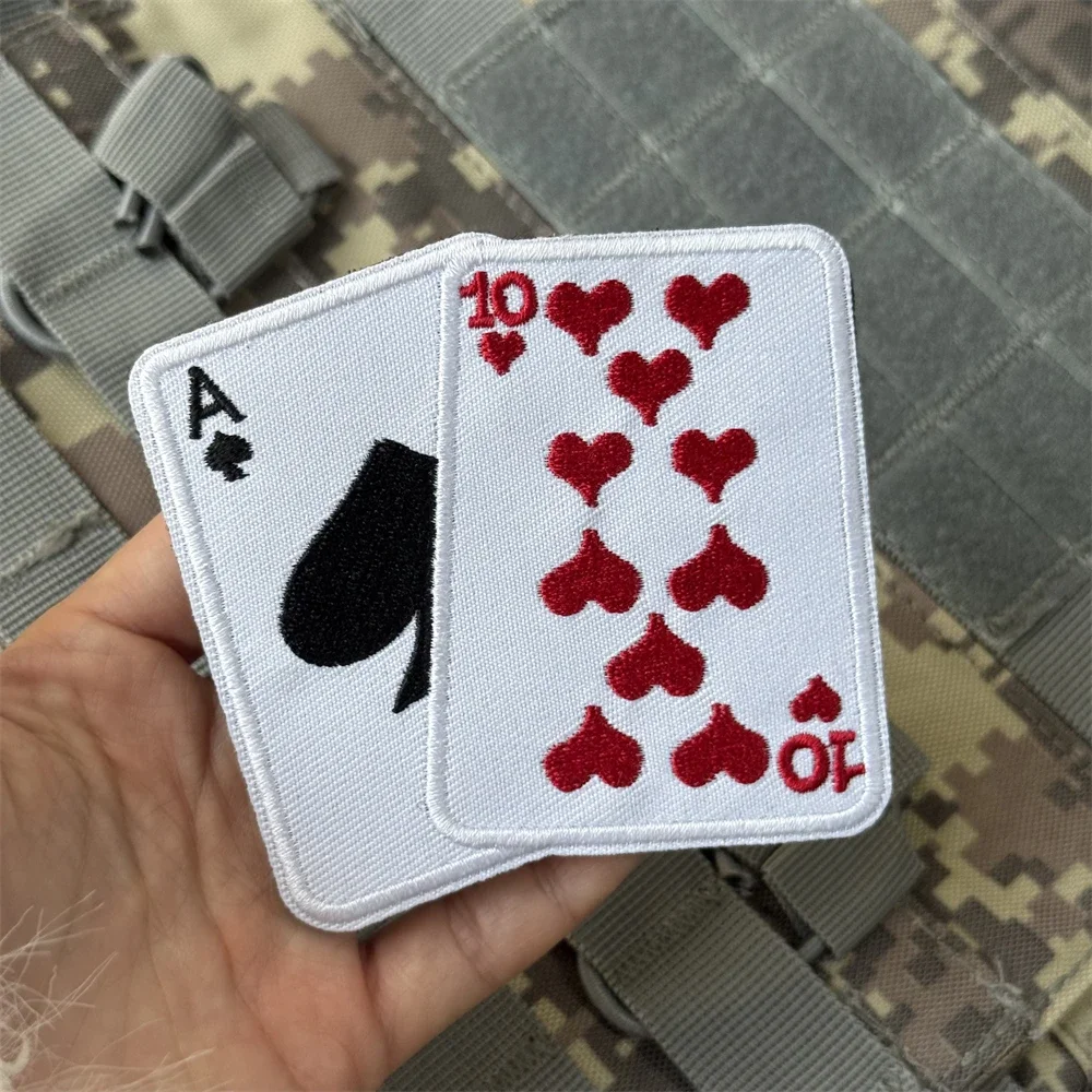 Parche de 21 ojos para tarjetas, insignia de moral táctica, parches bordados de gancho y bucle, ropa, mochila, pegatina con apliques personalizados militares - imagen 5