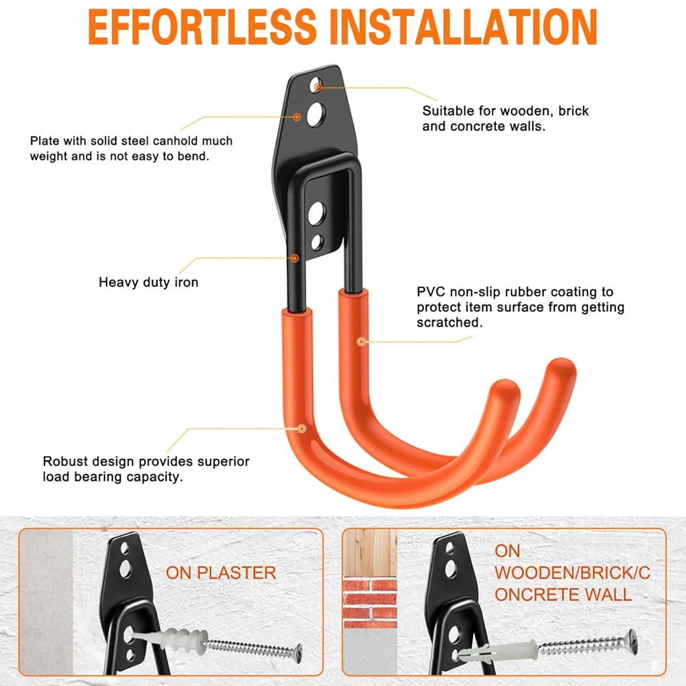 Soporte de pared para rifles y escopetas con ganchos horizontales - imagen 4