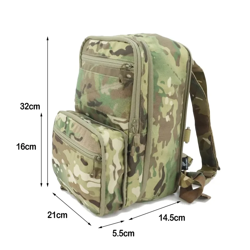 Mochila táctica D3 Flat Pack – Asalto expandible con MOLLE - imagen 4