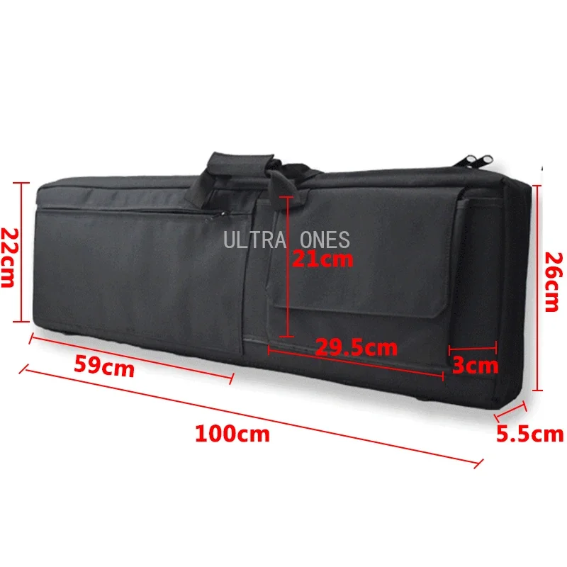 Bolsas para pistola táctica de 85CM/100CM, bolsa de transporte para pistola de entrenamiento de caza y tiro, bolsos de hombro CS para Paintball, funda para Rifle de francotirador - imagen 2