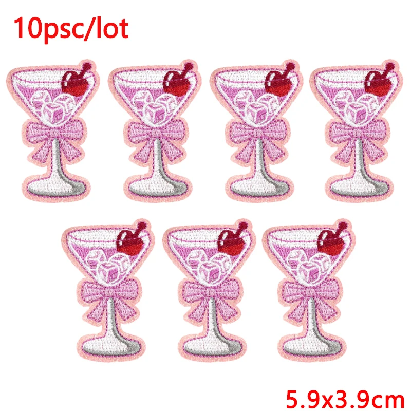 10 unids/lote parche de animales de dibujos animados parches para planchar para ropa vacaciones parches bordados en ropa DIY coser apliques pegatinas - imagen 5