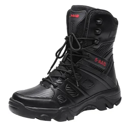 Botas tácticas para hombre - exteriores, antideslizantes, ripstop