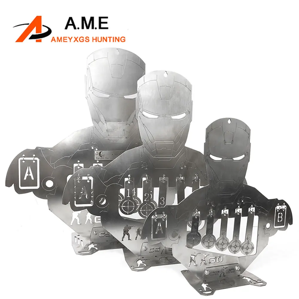 Objetivo de tiro S/M/L de acero inoxidable para objetivo objetivo, práctica de tiro, soporte para objetivo de entrenamiento - imagen 2