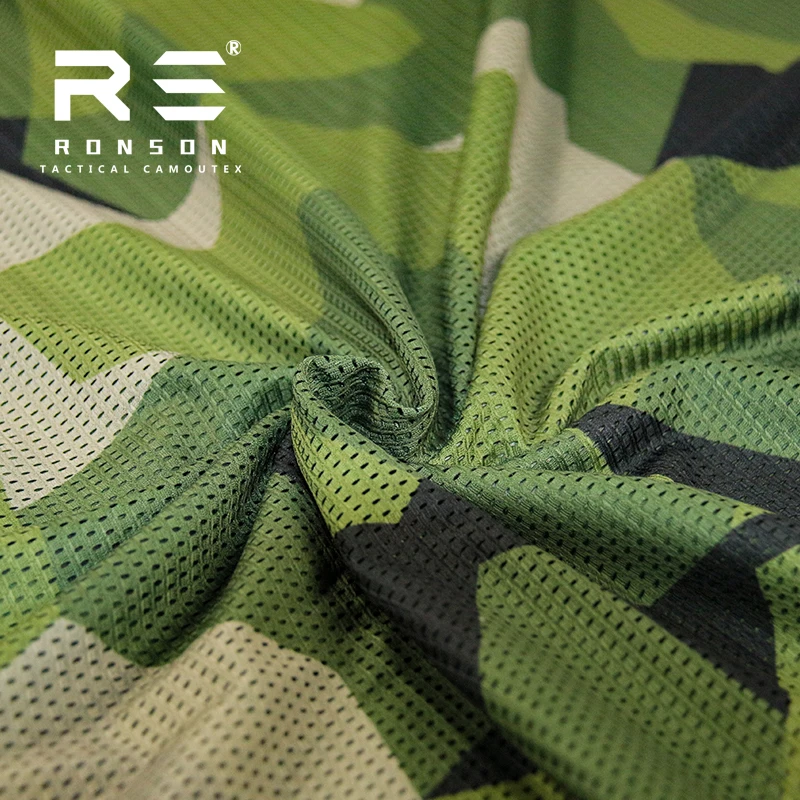 Tela de malla m90 de camuflaje geométrico sueco, ligera y cómoda, protección solar, resistente a la abrasión - imagen 5