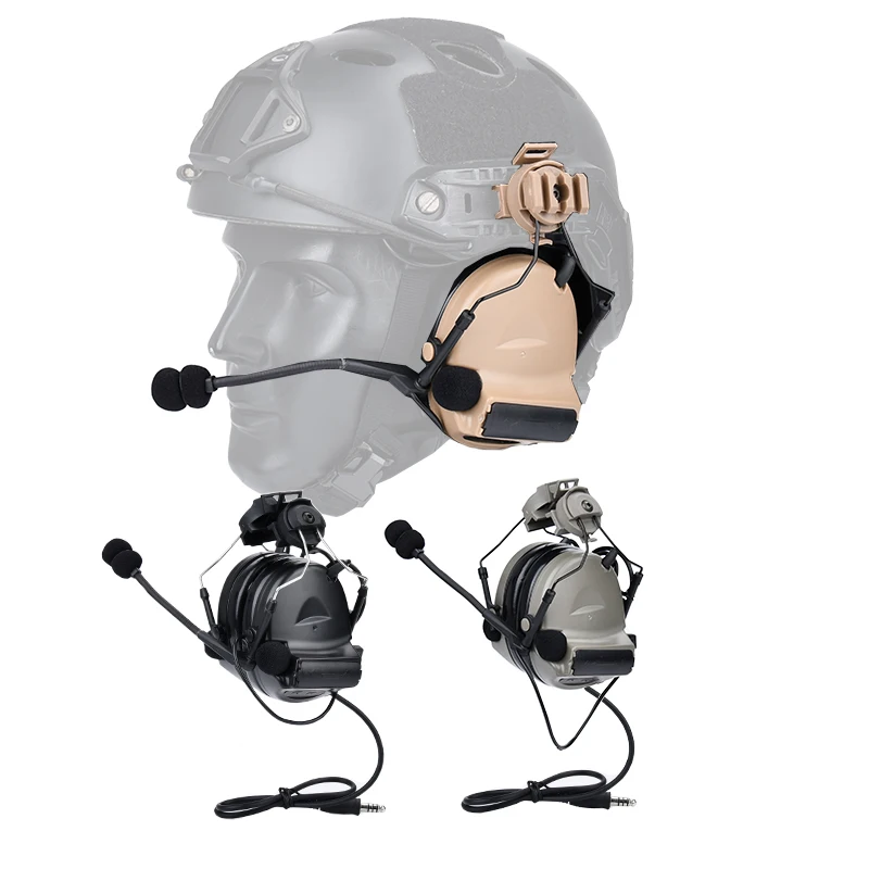 WADSN C2 auriculares captación reducción de ruido Kenwood U94 PTT táctico al aire libre caza tiro auriculares - imagen 2