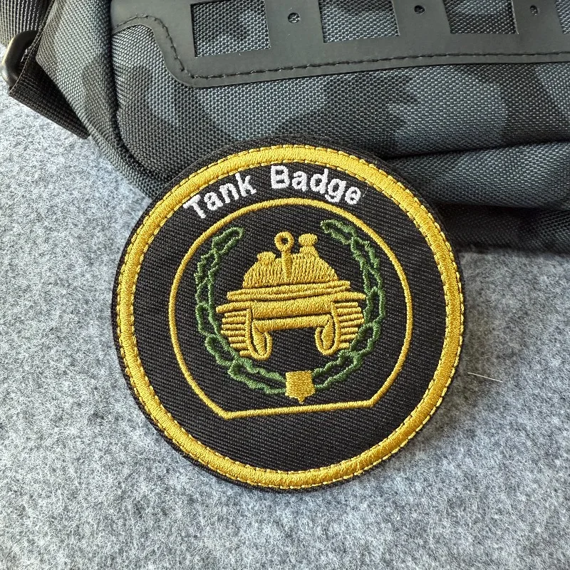 Parche bordado, insignia de tanque, gancho y bucle, parche táctico, brazalete, mochila, ropa, pegatina decorativa - imagen 3