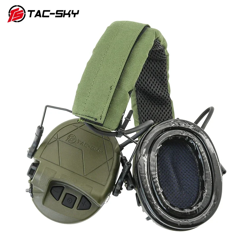 TAC-SKY Auriculares tácticos TAC300 para disparar, auriculares electrónicos con protección para los oídos, orejeras de caza Airsoft con cancelación de ruido - imagen 4