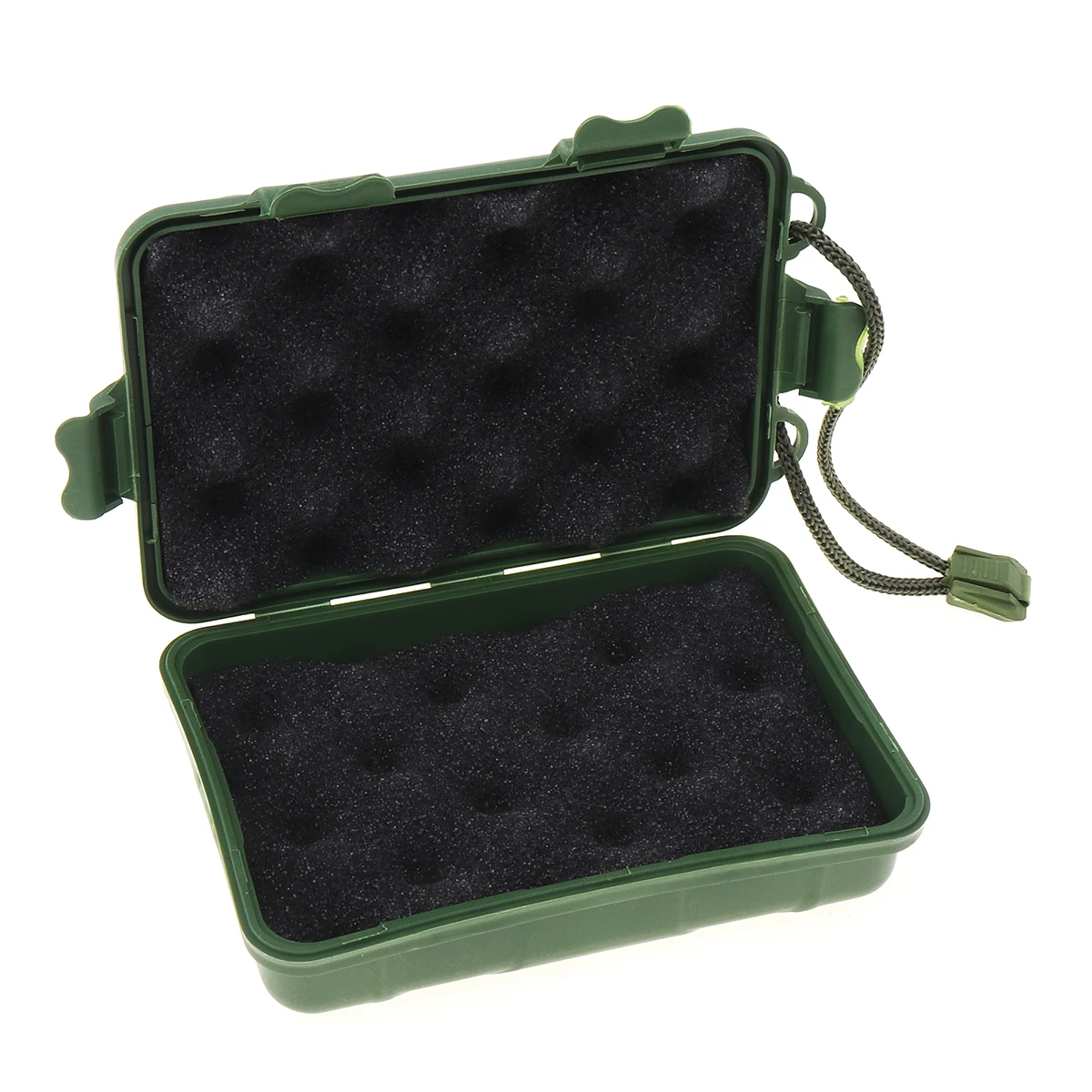 Caja de almacenamiento de plástico verde para linterna, caja Universal impermeable anticaída, cargador de batería, herramientas, 130x80x35mm - imagen 4