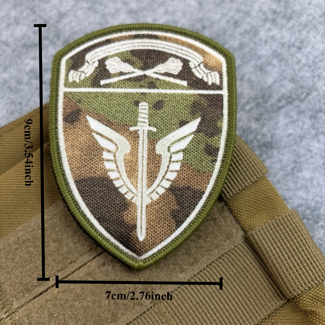 Parches tácticos de Michael Arcángel, parche bordado, espada y alas, gancho y bucle, insignia de moral militar, brazalete, pegatinas para mochila - imagen 5