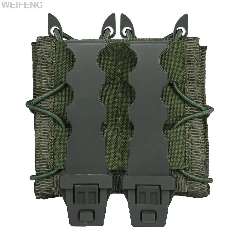 Bolsa táctica doble/Triple de 9mm para revistas de caza, bolsa Molle para linterna, soporte para antorcha, funda para cuchillo de caza - imagen 2