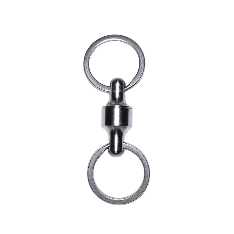 LLavero de separación rápida de aleación de titanio/latón, hebilla colgante de doble punta, anillo de hebilla de Extracción rápida portátil - imagen 2