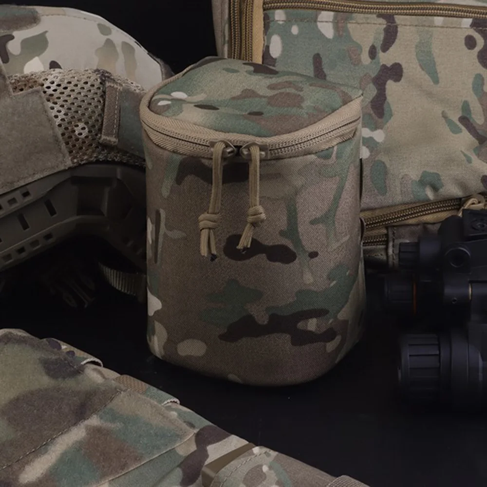 Bolsa táctica para gafas de visión nocturna Binocular NVG, bolsa de almacenamiento acolchada suave, bolsa Molle para la cintura - imagen 3