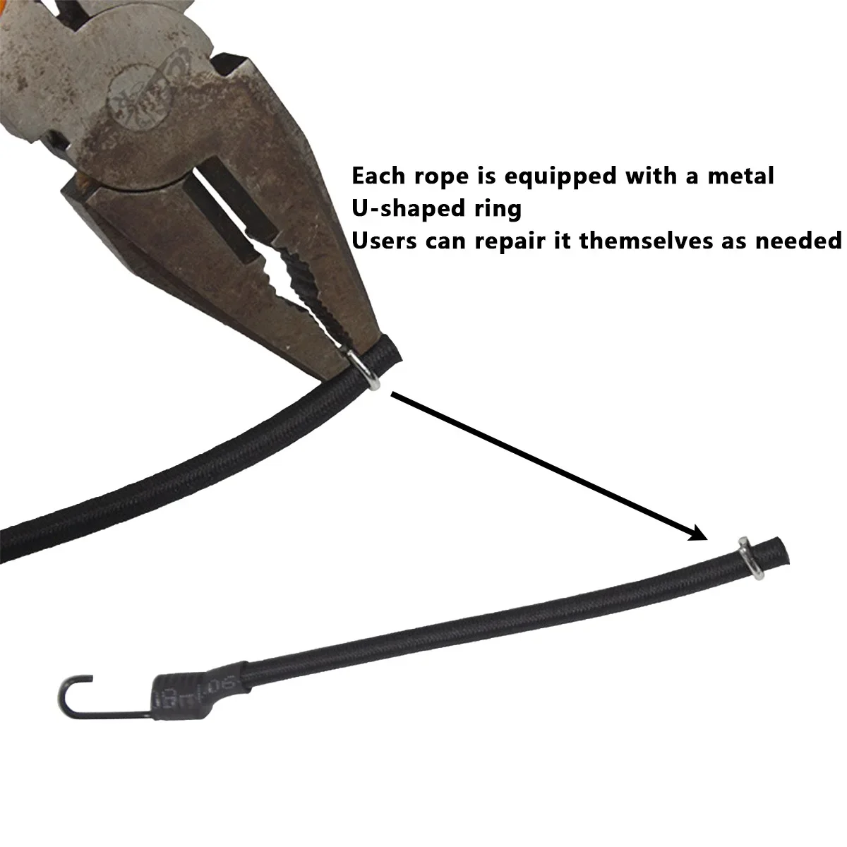 2 unids/set casco táctico guía carril cuerda de nailon de seguridad con anillo de fijación para accesorios rápidos para casco - imagen 2