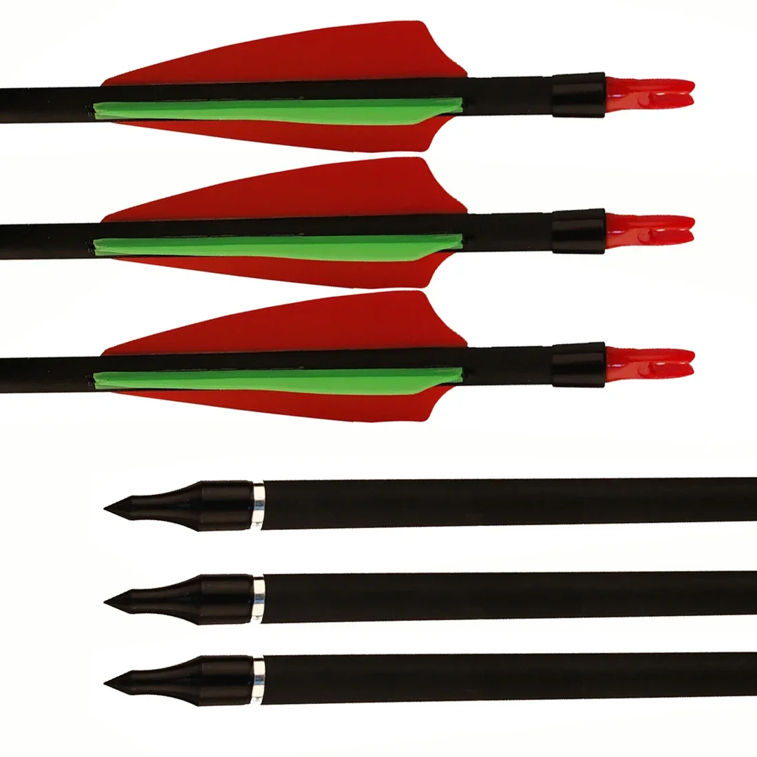 Flecha de carbono Mix Spine 500/600, arco tradicional de 30 pulgadas, id6.2 mm, 100gr, 12 piezas - imagen 3