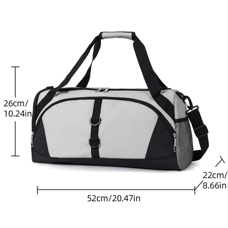 Bolsa deportiva de 55L para gimnasio, Fitness, Yoga, bolsas de lona, separación en seco y húmedo, para acampar al aire libre, senderismo, bolso con zapatos, mochila escolar grande - imagen 5