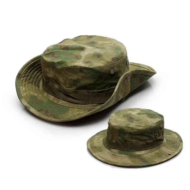 Gorra táctica de camuflaje para hombre, sombrero Boonie, gorras de EE. UU., gorra de cubo para el sol para deportes al aire libre, pesca, senderismo, caza, accesorios - imagen 4