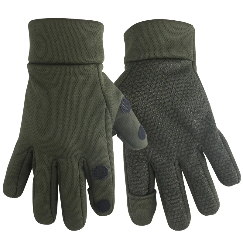Guantes antideslizantes de terciopelo grueso para entrenamiento al aire libre, otoño e invierno - imagen 4