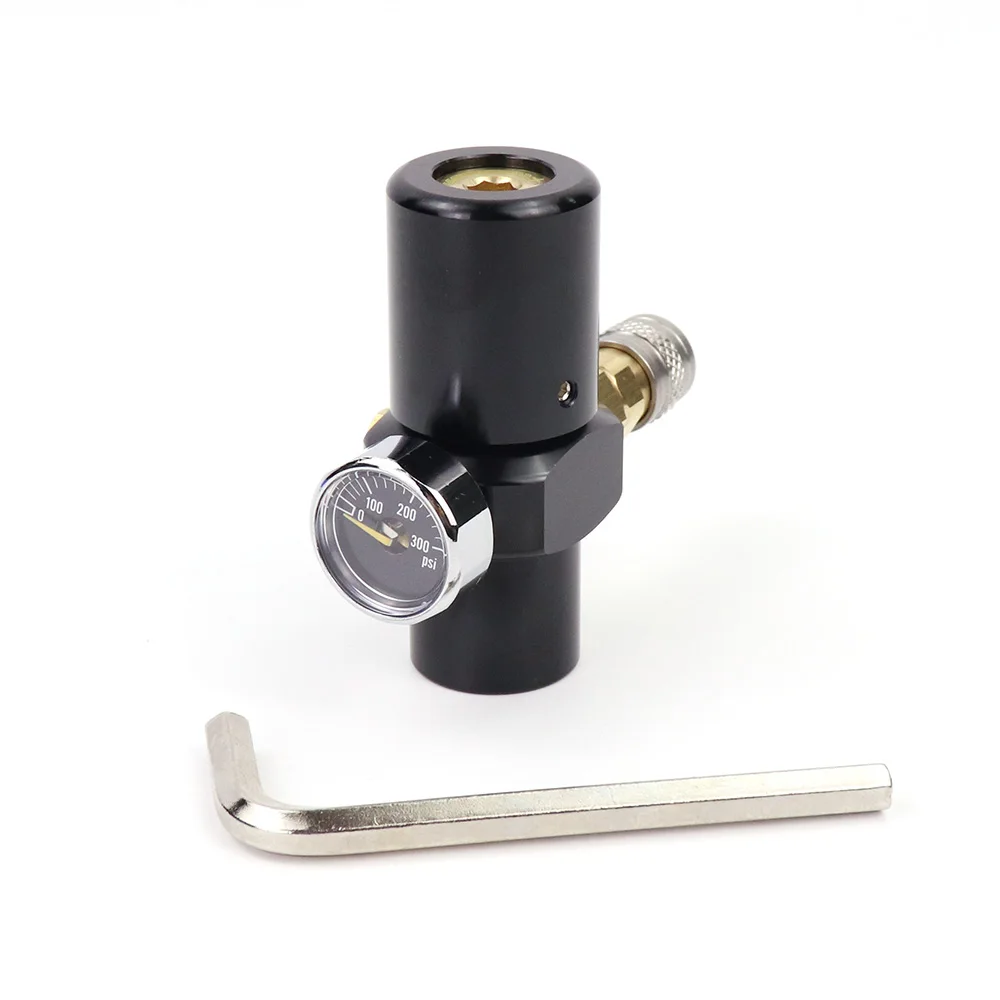 Regulador de baja presión HPA Micro regulador de CO2 presión de salida 0-200psi | Con acoplador de buscador estadounidense calibre 300PSI - imagen 5
