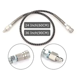 Nuevo Extensión de manguera de látigo de relleno de carga remota de CO2 de aire de 4500PSI con desconexión rápida de 8MM
