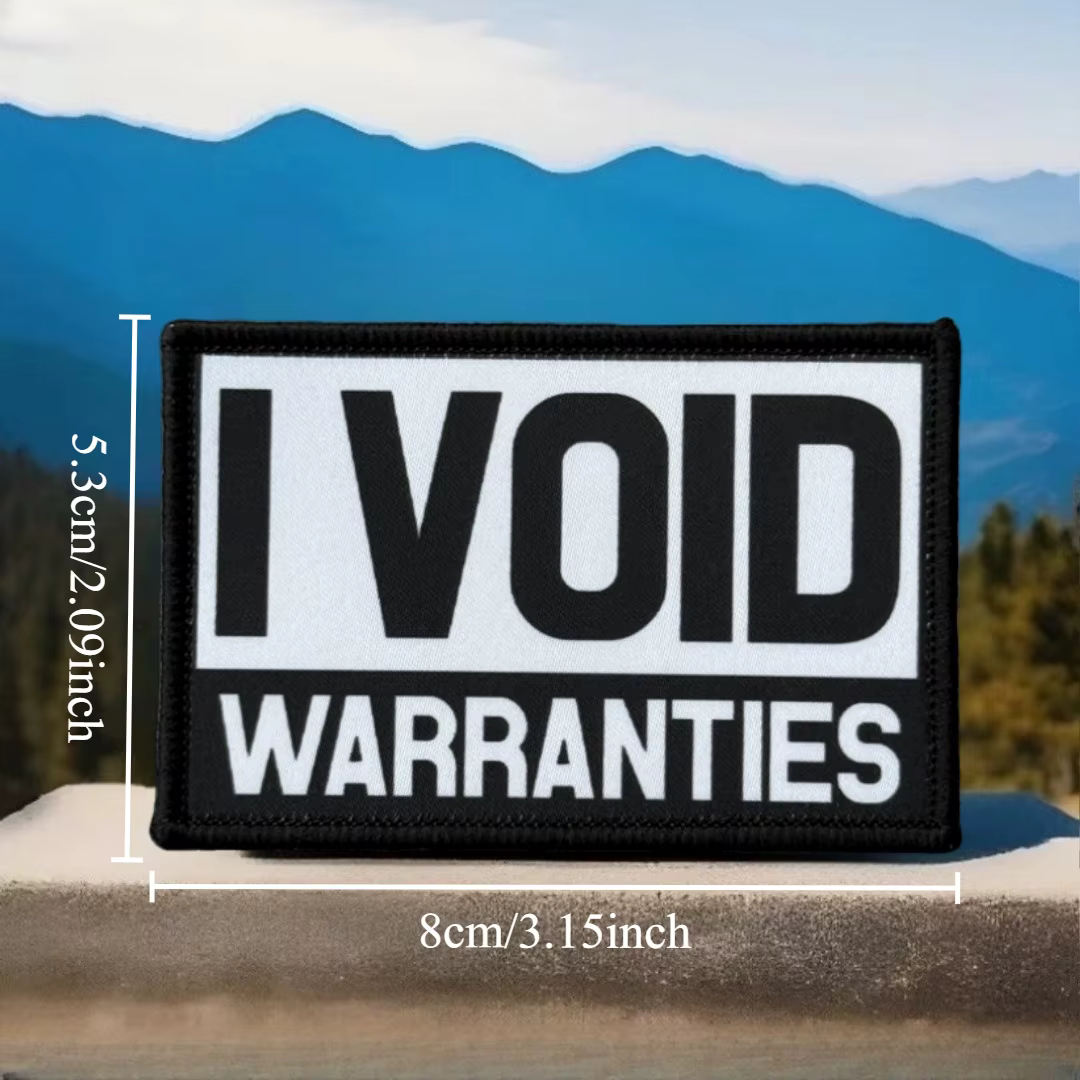Parche táctico moral I Void Warranties – Velcro para mochila y ropa