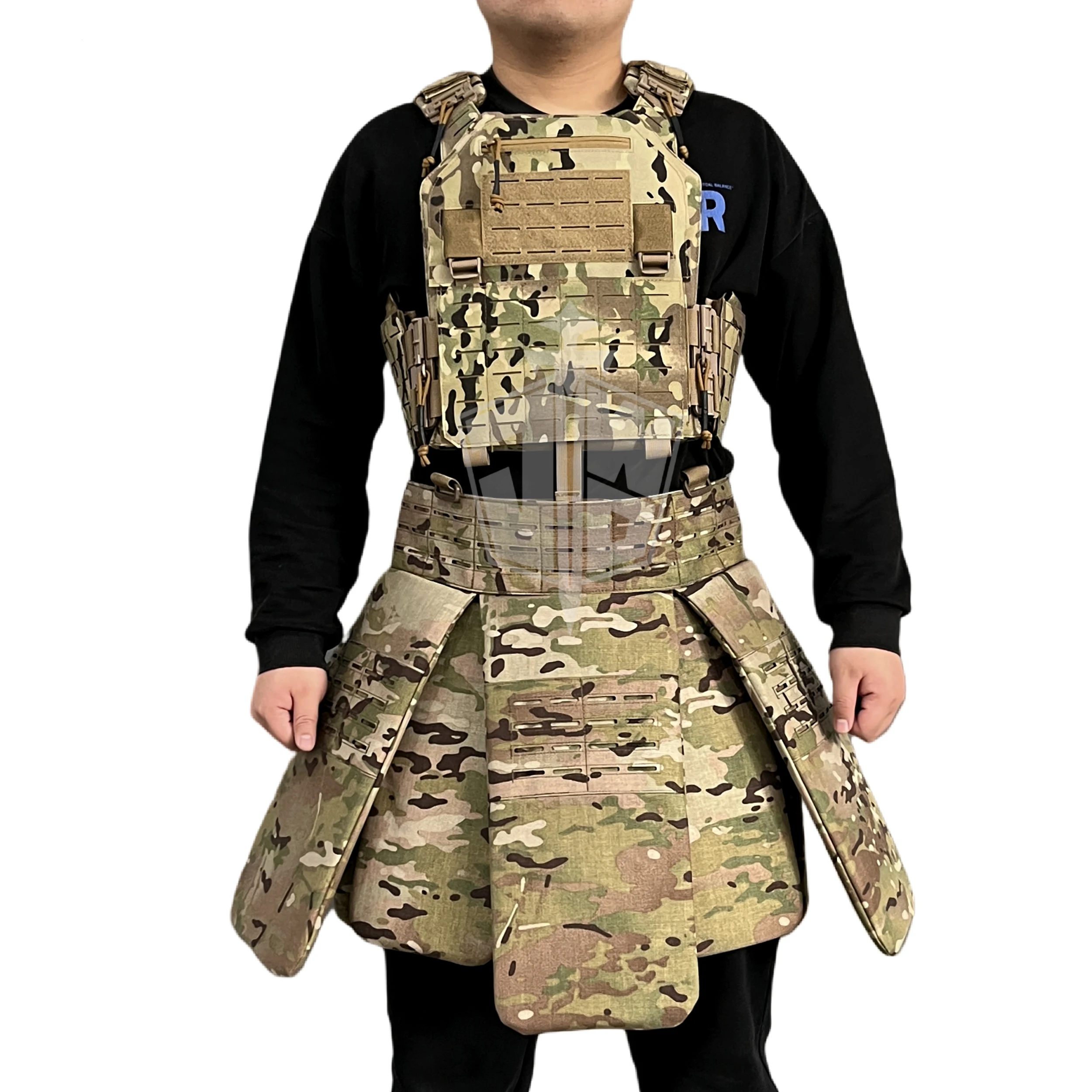 Falda táctica rusa a prueba de balas para exteriores, falda MOLLE multifuncional, armadura - imagen 3