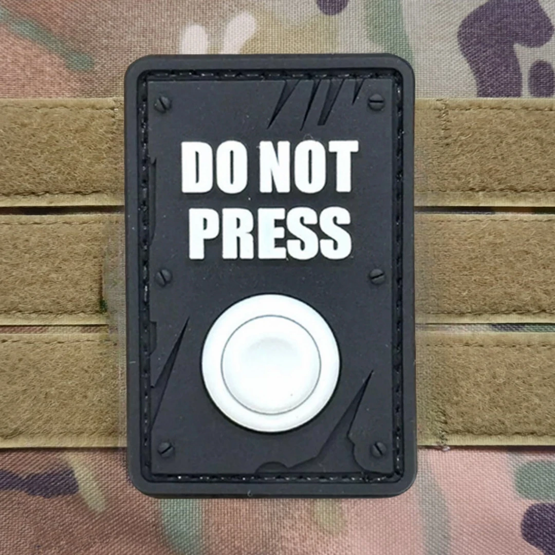 NO PRESS insignia de moral luminosa táctica parche militar parches de PVC 3D gancho y bucle brazalete ropa mochila pegatina - imagen 5