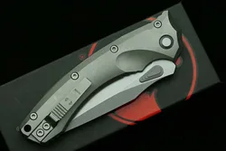 Cuchillo plegable EDC de acero M390 y mango de titanio