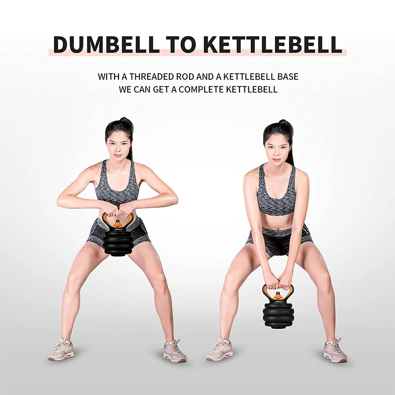 Mango kettlebell ajustable con bloqueo para entrenamiento de fuerza - imagen 5