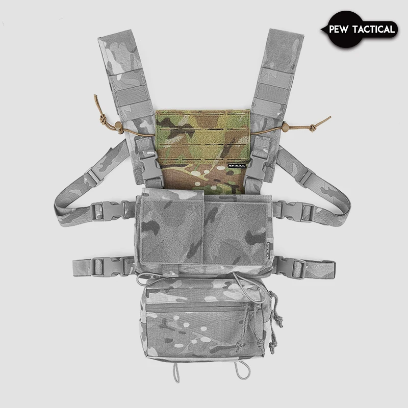 PEW plataforma de pecho táctica estilo AXL MOLLE con panel JTAC