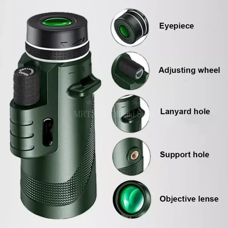 80x100 Portable Zoom HD 5000M Telescope Folding Long Distance Powerful Telescope for Hunting Sports Outdoor Camping Travel - imagen 3
