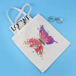Bolso táctico de lona bandolera estampado mariposa – Plegable mujer