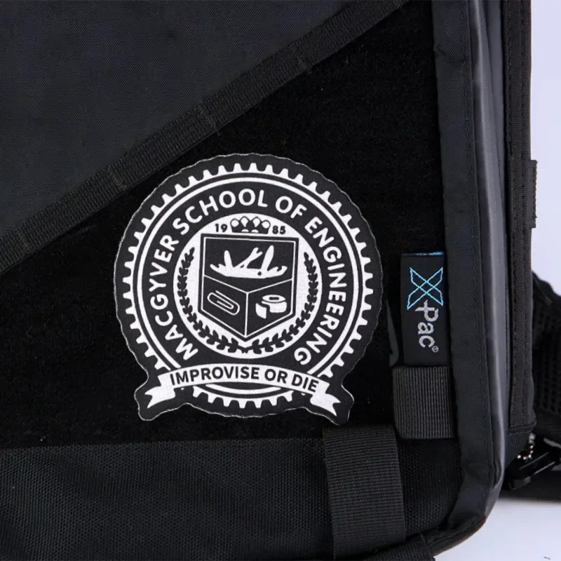 Macgyver escuela de ingeniería parche táctico estampado gancho y bucle brazalete insignia militar mochila ropa pegatina brazalete - imagen 5