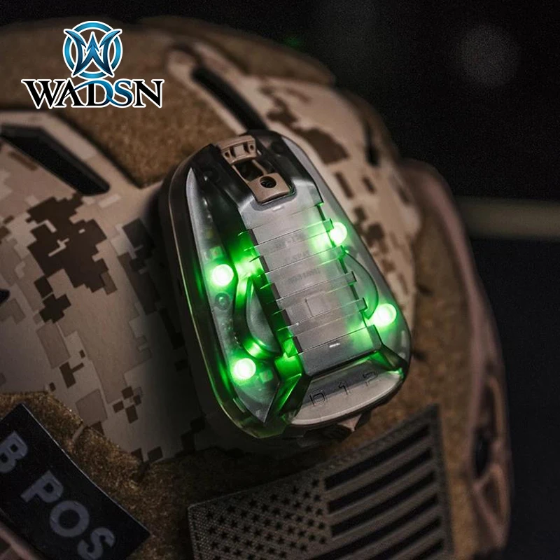 WADSN HEL STAR 6 GEN3 Casco Airsoft con iluminación IR y LED