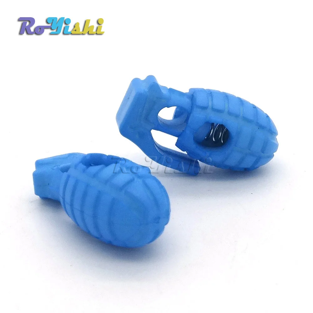 100 unids/pack mezcla de colores para recoger tapón de bloqueo de cable para palanca de estilo granada de mano de plástico Paracord - imagen 4