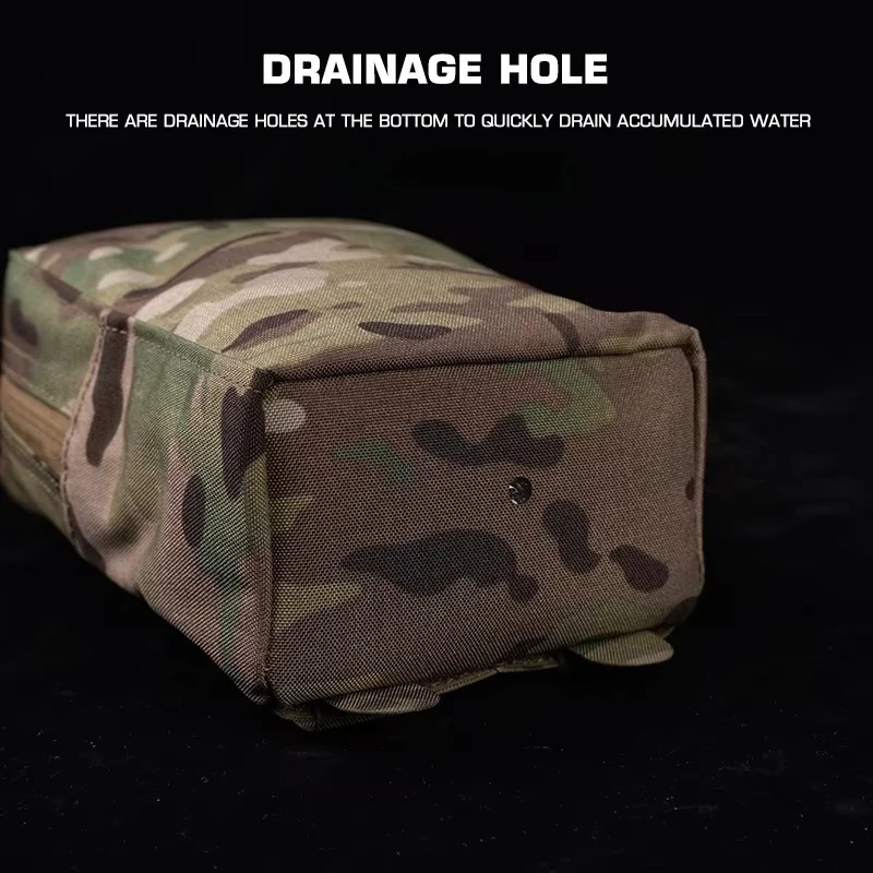 Bolsa GP liviana de nailon con orificio de drenaje, paquete de montaje Molle para equipos Molle - imagen 3