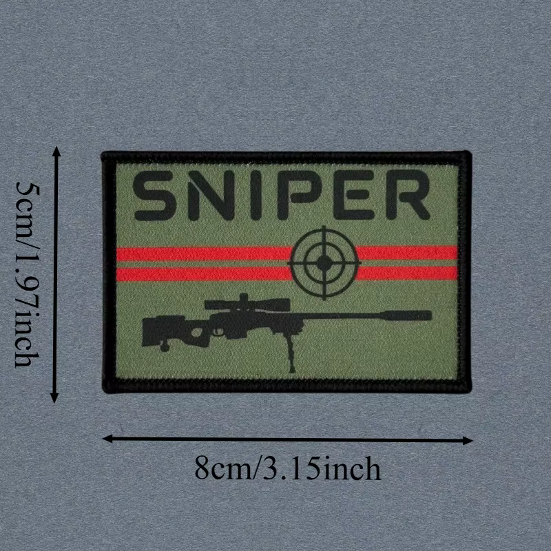 Parche táctico Sniper Targe con gancho y bucle para brazalete - imagen 3