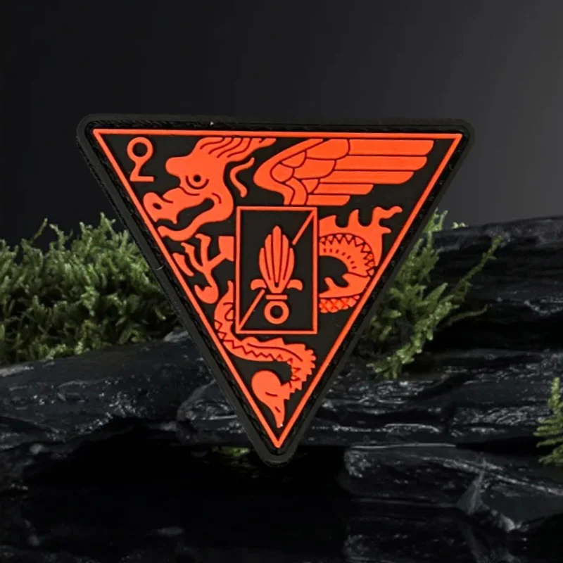 Parche corporal paracaidista, insignia de moral táctica, gancho y bucle de PVC, mochila militar, ropa, pegatina decorativa, brazalete - imagen 2