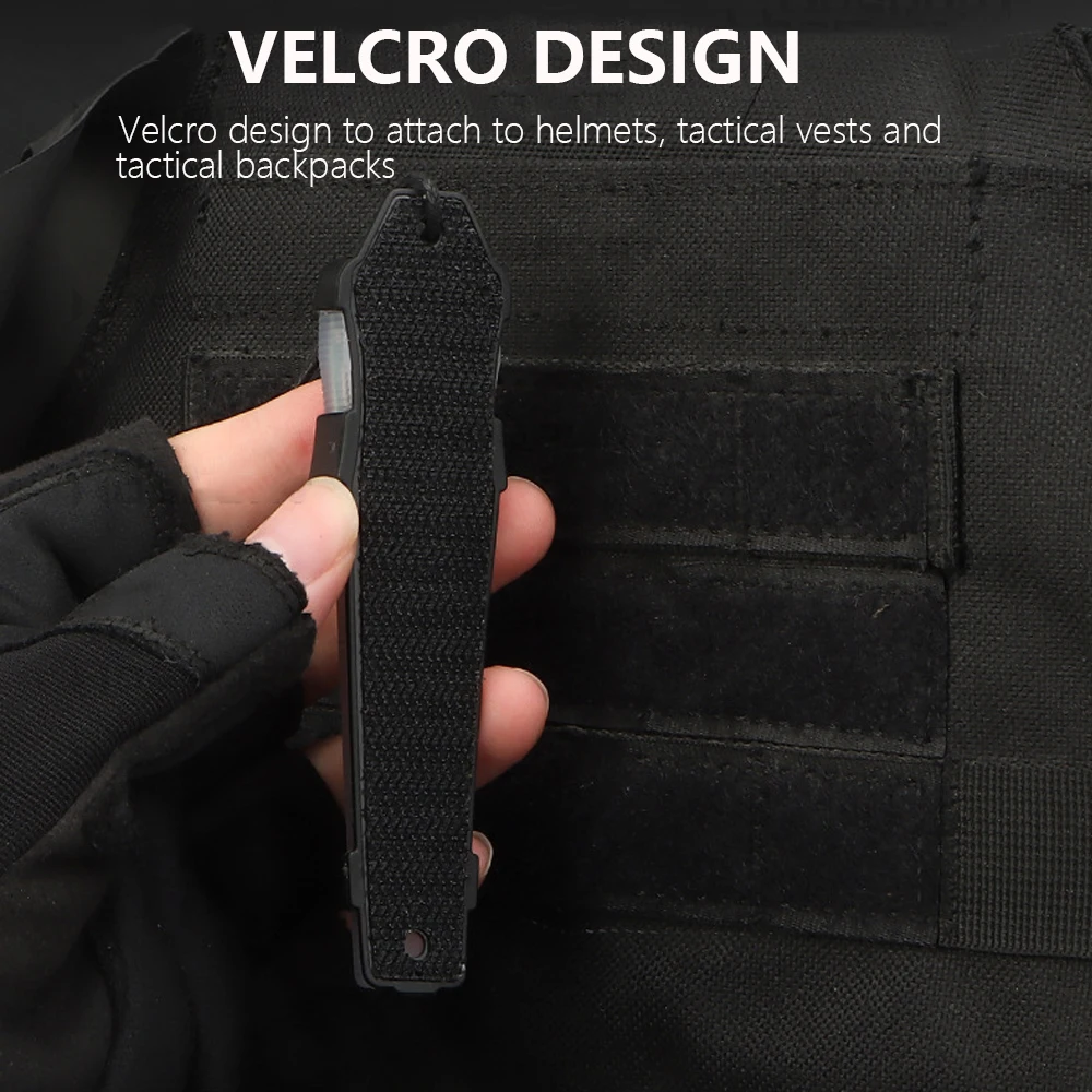 Luz de señal táctica, 7 colores, se puede cambiar, luz intermitente de seguridad para casco de bicicleta, lámpara de señal deportiva Militar, nueva versión 3 - imagen 5