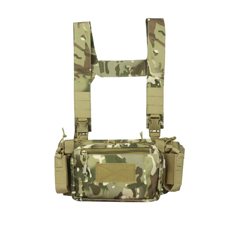 Chaleco táctico Airsoft, aparejo de pecho del ejército, armadura X, arnés, Rifle, pistola, revista, bolsa 5,56 7,62, bolsa de caza al aire libre - imagen 4