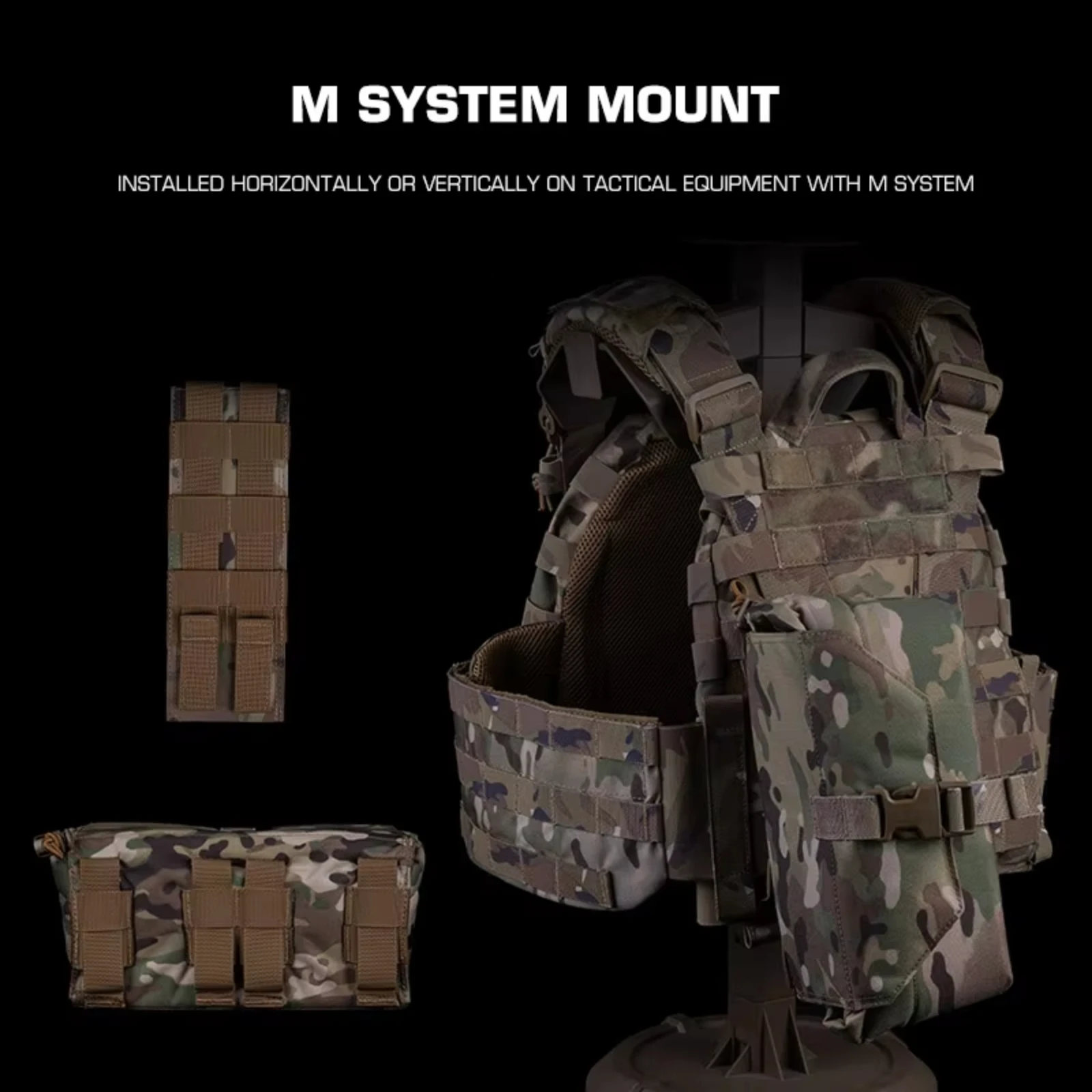 Bolsa táctica GPNVG 18 NVG, Estuche de transporte de visión nocturna de suelo panorámico acolchado MOLLE para tiro Airsoft, caza, Cosplay - imagen 5