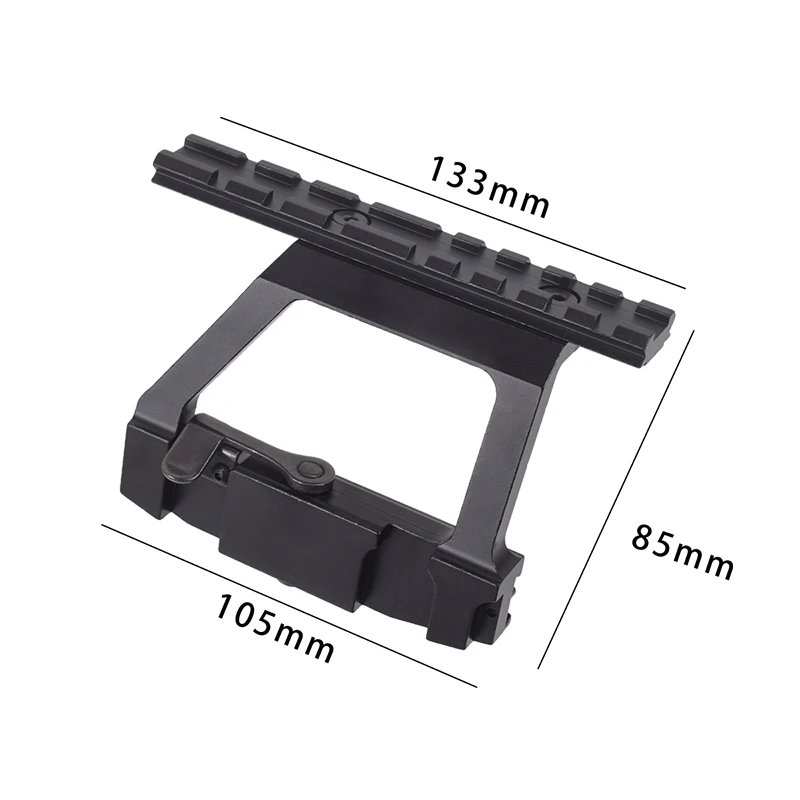 Riel lateral táctico AK – Montura Dovetail MI para receptores fresados