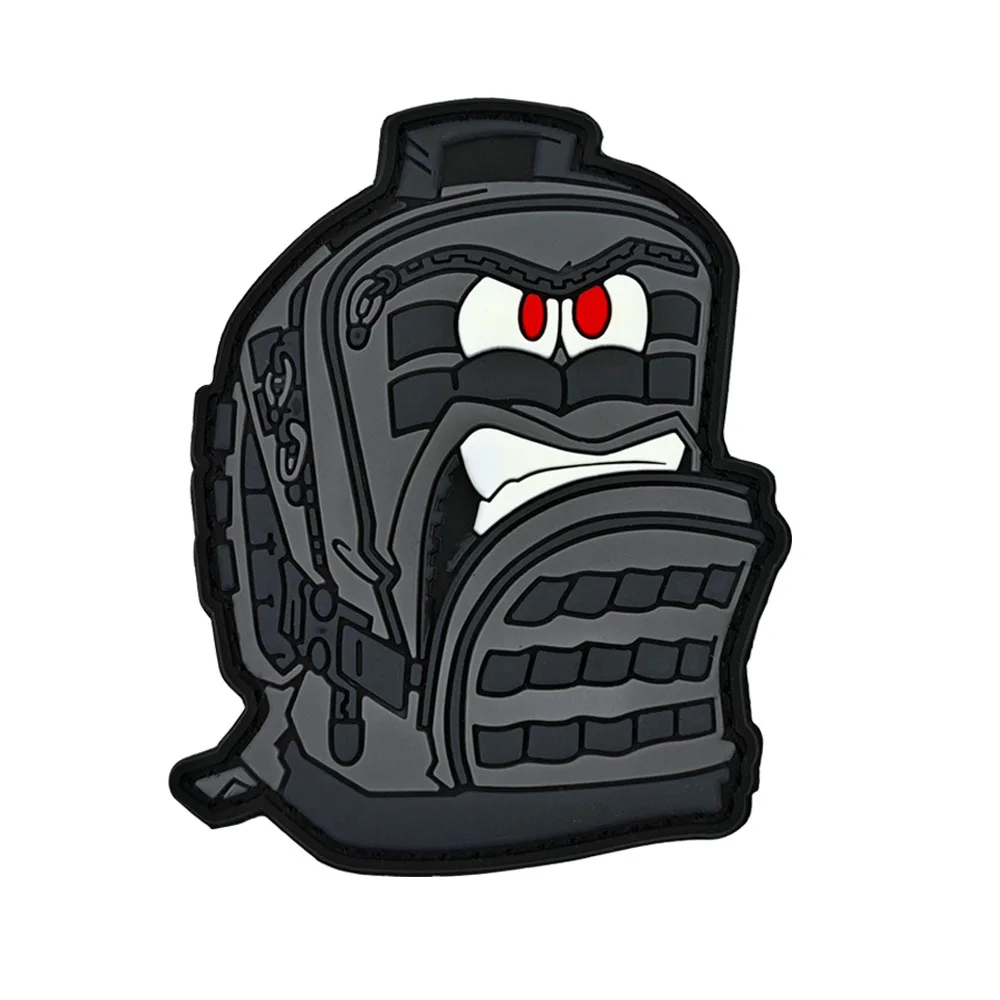 Accesorios para bolsas al aire libre, insignias tácticas de goma de PVC, mochilas escolares para drones morales, parches de gancho y bucle para mochila, chaleco y casco DIY - imagen 5